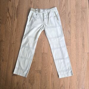 90's Y2k Desiel Women's Plaid Pants Button Fly Lower Rise Straight Leg Size 30